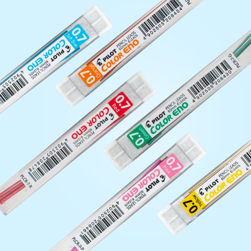 Japan Baile colored lead PLCR-7 0.7mm colored lead automatic pen lead not easy to break multi-color pencil lead