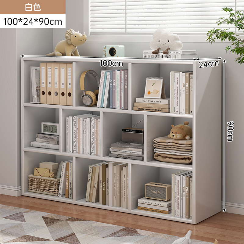 Estante de libro Estante de piso Gabinete combinado sala de estar Gabinete de almacenamiento doméstico Gabinete de almacenamiento Gabinete de exhibición de dormitorio Gabinete de libros simple