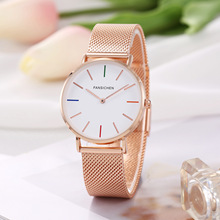 新款手表女无秒针小众高级感简约不锈钢通用米兰带超薄石英表腕表