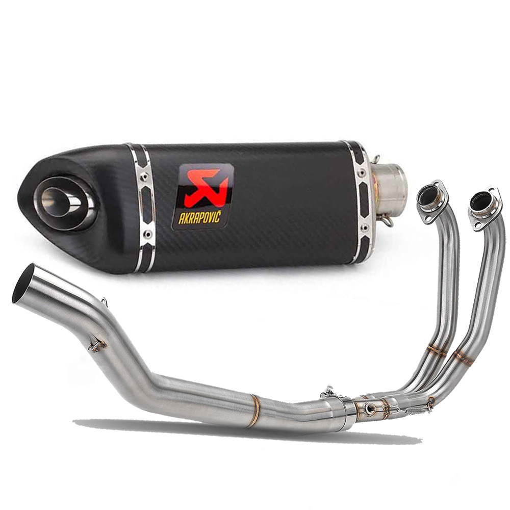 Motorcycle Modified Exhaust Pipe Front Section Connecting Pipe Middle Section Elbow Tail Section Exhaust Pipe Aprilia Rs457
