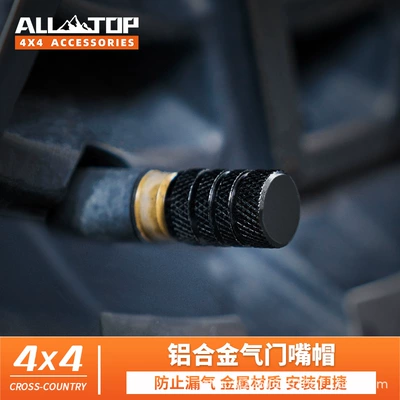 Alltop Auto Tire Valve Cap Dust Cover Aluminum Alloy Universal Valve Cap