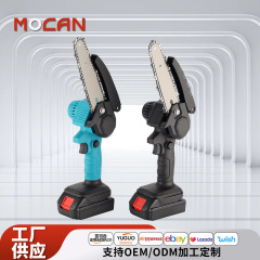 クロスボーダー多機能 6inch 電気チェーンソーミニ庭木工剪定鋸外国貿易家庭用ワイヤレスリチウム電動のこぎり卸売