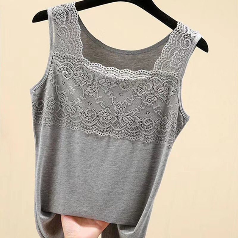 Lace Camisole Women's Modal Top Summer Slim Fit Inner Wear Outer Wear Base Layer Sleeveless Plus Size Lace Camisole Women's Modal Top Summer Slim Fit Inner Wear Outer Wear Base Layer Sleeveless Plus Size