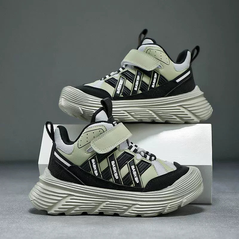 Children's sports shoes for men and women with velcro, trend of season