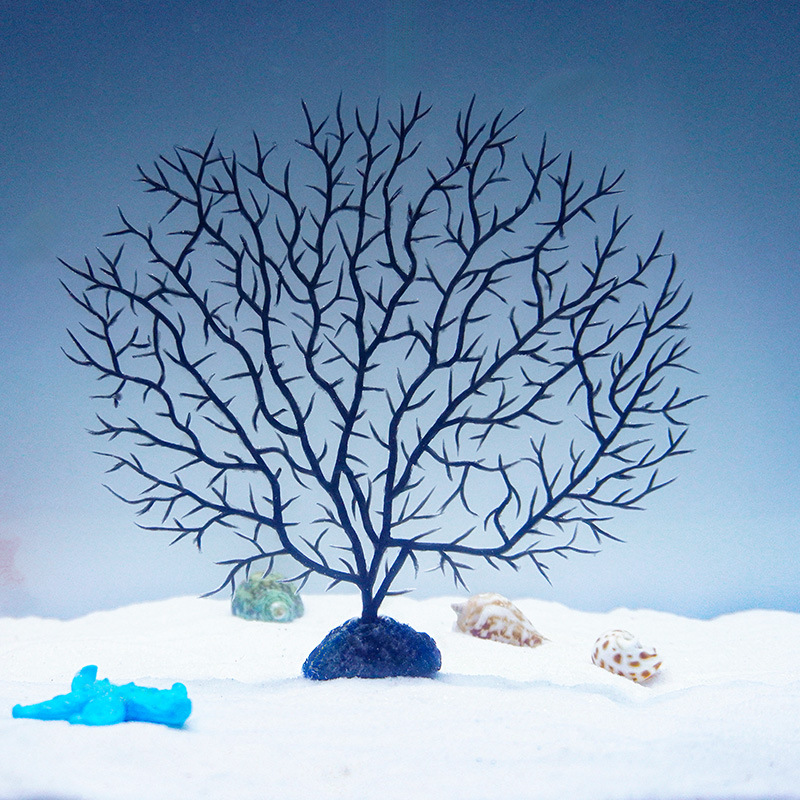 Nuevas plantas acuáticas artificiales de PVC, ramas de hierro, adornos de paisajismo para acuarios, decoraciones para peceras de agua salada, gran venta.