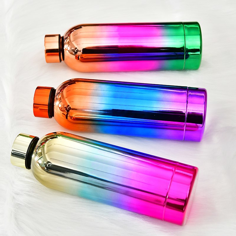 2022 New Fashion Rainbow Gradient Color Stainless Steel Vacuum Cup display picture 2