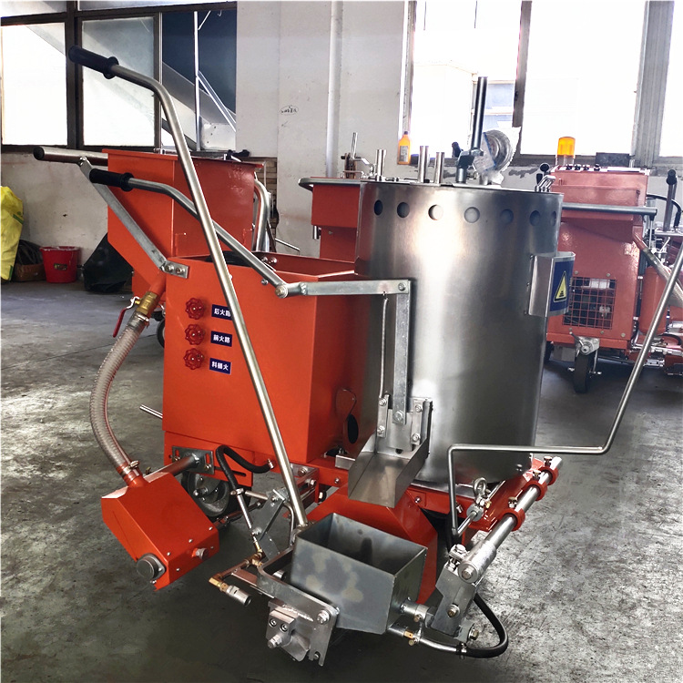 智能划线机厂房用标线机 手推式马路划线机 道路热熔划线一体机