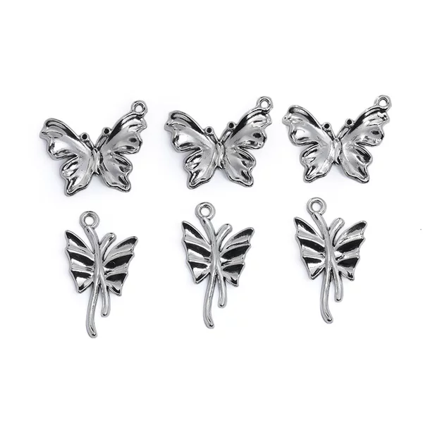 Wholesale DIY vintage alloy butterfly pendant necklace handicraft making A800503