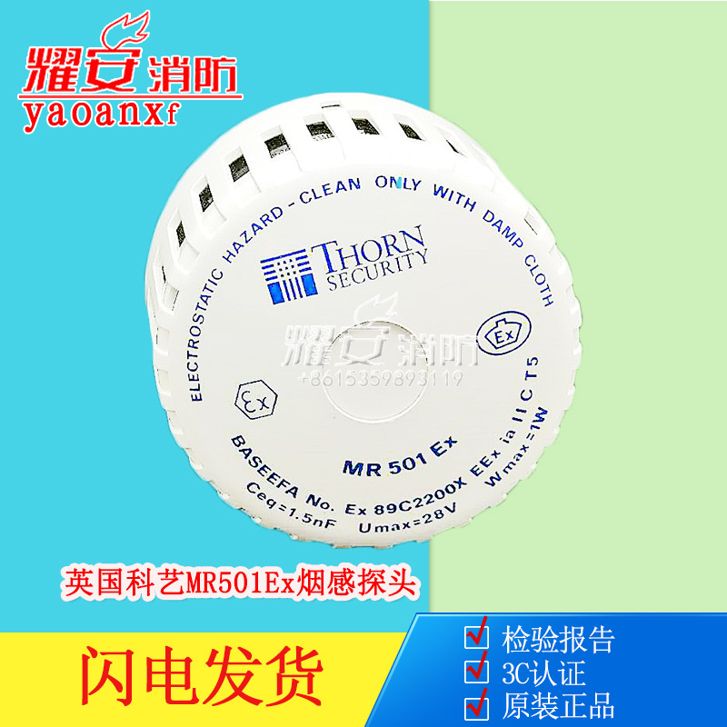 英国THORN SECURITY科艺 SENSOR-MR501Ex烟感探头516.031.002