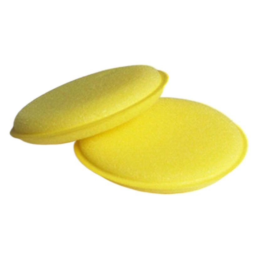 Специализированная губка для полировки и нанесения воска на автомобили, ультра-плотная круглая губка для полировки кромок автомобиля, одиночная штука для трансграничных поставок.