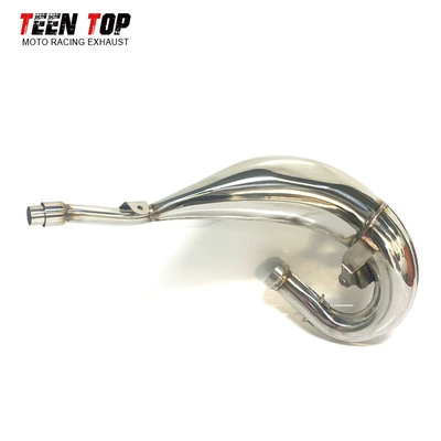 Suitable for Yamaha YZ125 YZ125X stainless steel full exhaust pipe for YZ125 two-stroke motorcycle 2022 model (Motorcycle exhaust pipe) - stainless-steel-front-section