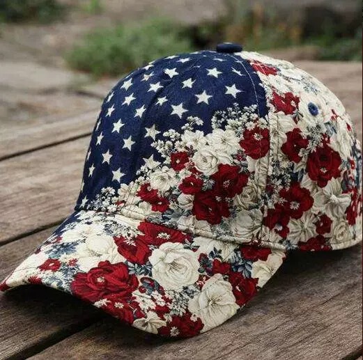 Cross-Border Pod Heat Transfer Baseball Cap for Men and Women, American 250Th Anniversary Floral Sunshade Cap, Sun Protection Fashion Cross-Border Pod Heat Transfer Baseball Cap for Men and Women, American 250Th Anniversary Floral Sunshade Cap, Sun Protection Fashion