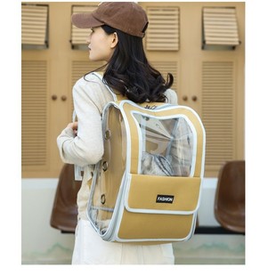 Pet Outing Bag, Portable Pet Backpack, Cat Portable Backpack, Breathable Large Capacity Wholesale Transparent Cat Bag