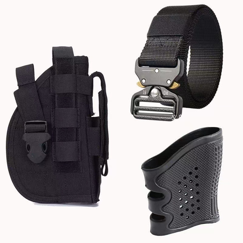 Funda de pistola táctica al aire libre para fanáticos militares transfronterizos, bolsa de pierna de campamento de montañismo al aire libre, funda de pistola invisible táctica de campo CS