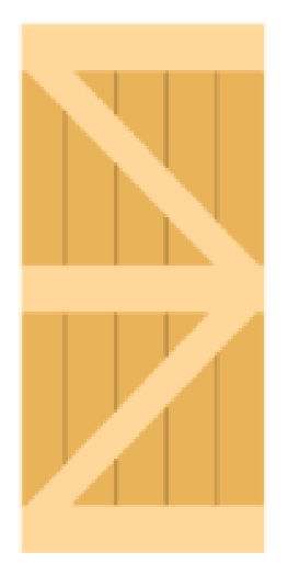 오른쪽 화살표 30*84inch 프레임리스 도어