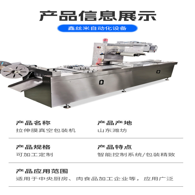 家用拉伸膜真空包装机 休闲食品包装设备食品拉伸成形包装封口机