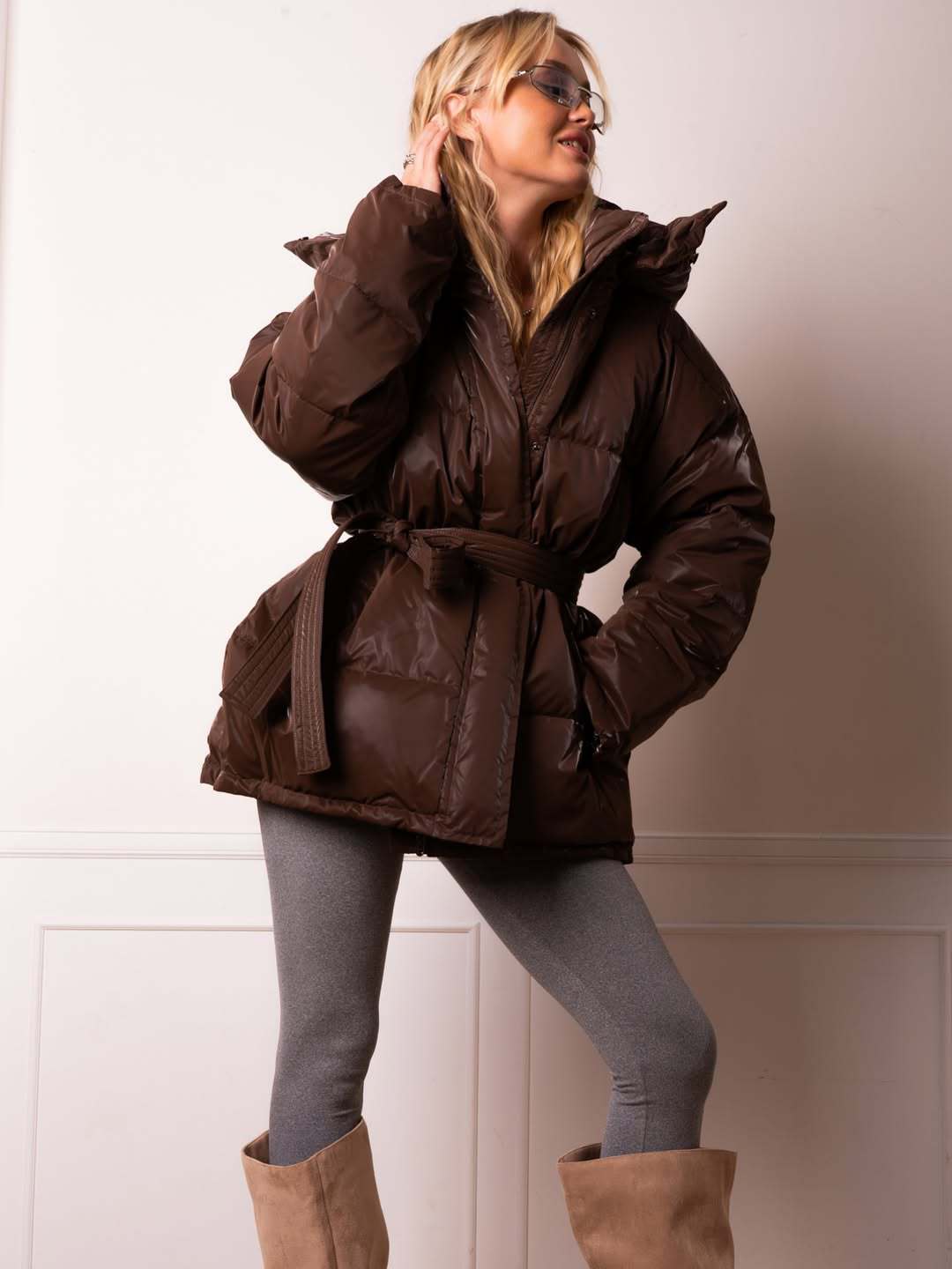 Inventario - moda casual de cuello largo con cuchilla larga ropa de algodón encapuchada 2025 otoño y invierno nuevo estilo transfronterizo europeo y americano