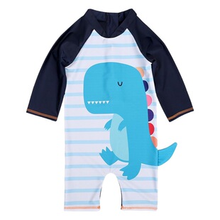 Новые оптовые детские купальники, детский купальник для детей 1-4-7 лет, Детский милый динозавр, Корейская версия Цельный купальник с горячими источниками