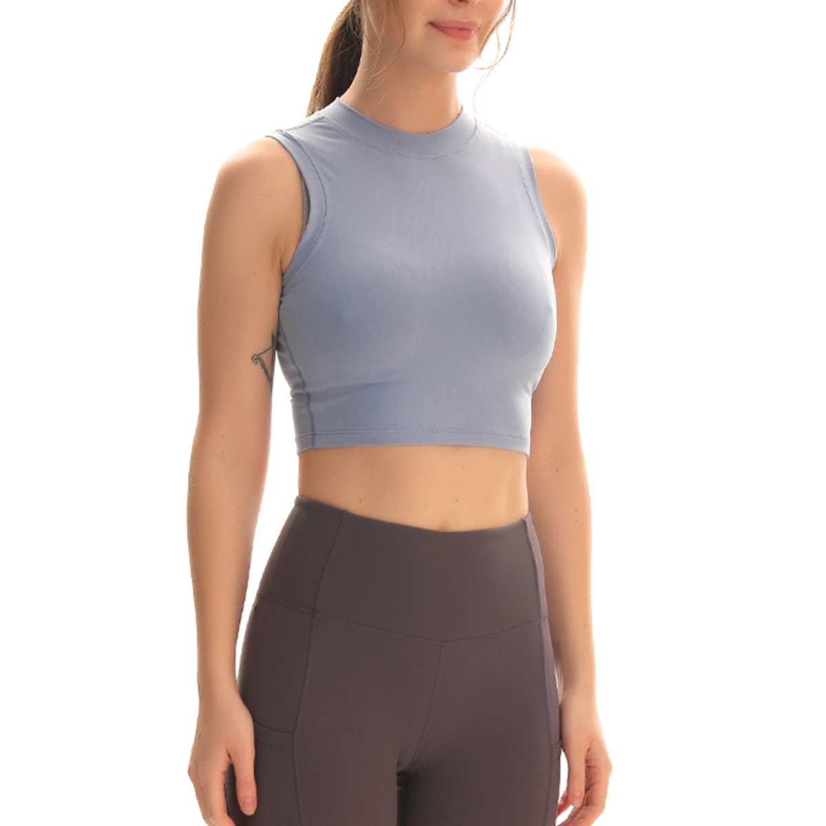 Débardeur de sport de Yoga, haut élastique au dos, combinaison de Fitness, Cover-Up, nouvelle collection 2022_voghion.com