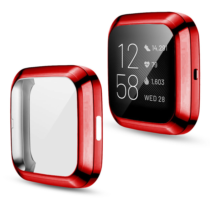 Fitbit Versa2 Protective Case Electroplated Tpu All-Inclusive Watch Case Suitable for Versa2 Smart Watch Protective Cover Fitbit Versa2 Protective Case Electroplated Tpu All-Inclusive Watch Case Suitable for Versa2 Smart Watch Protective Cover