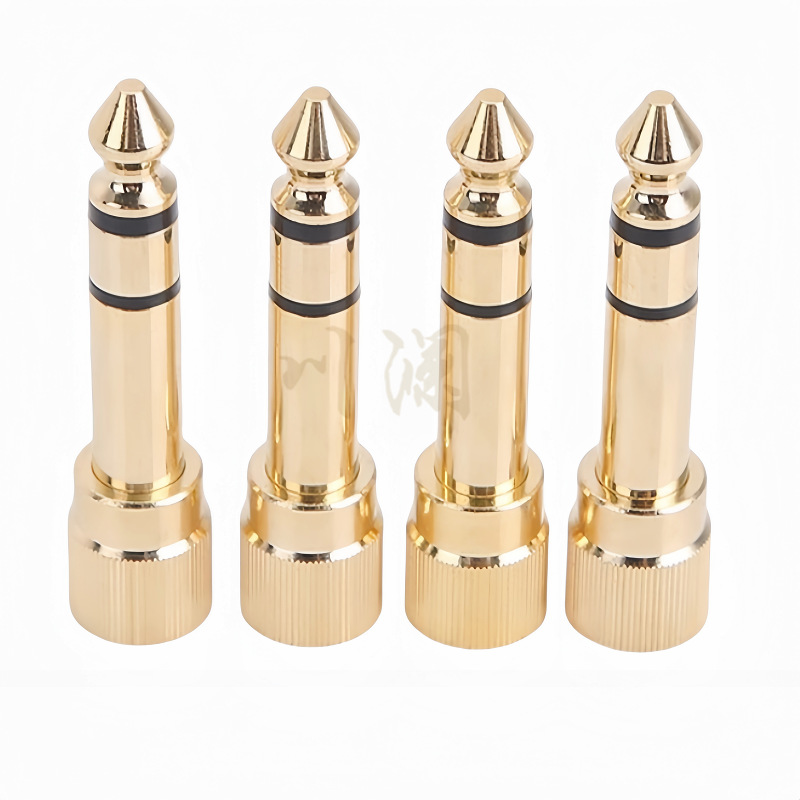 6.35 Stereo To 3.5 Locking Tooth Audio Adapter With Lock Adapter 6.5...