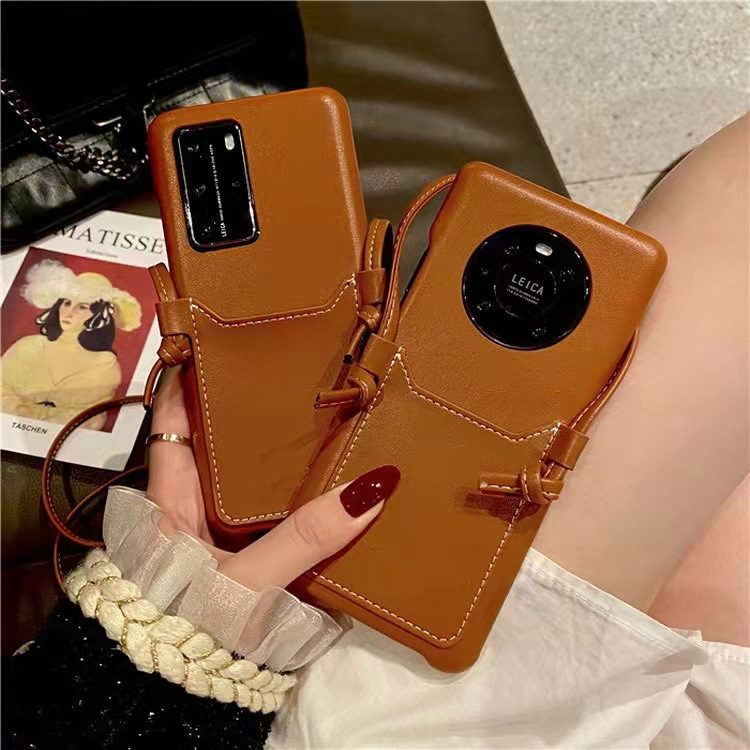 Suitable for Huawei Pura70pro Phone Case Card Case Mate 70 Luxury 60 Crossbody 40 Niche High-end Sense