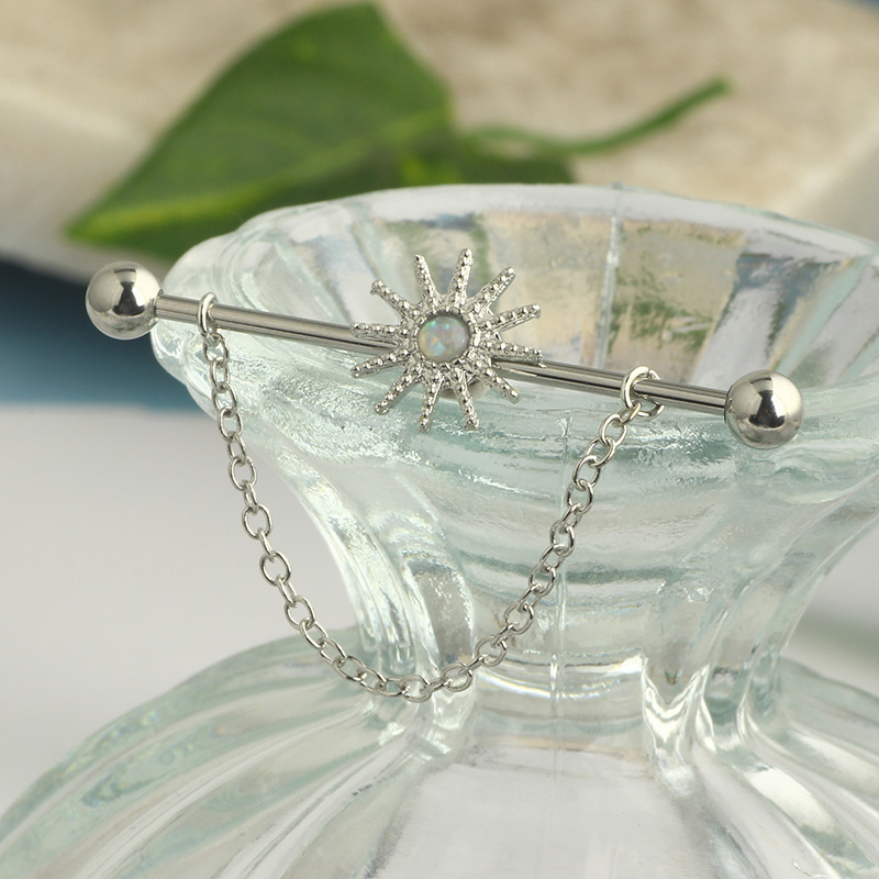 Earrings Classification 1 Piece Ear Cartilage Rings & Studs Simple Style Classic Style Solid Color 304 Stainless Steel Plating Ear Cartilage Rings & Studs
