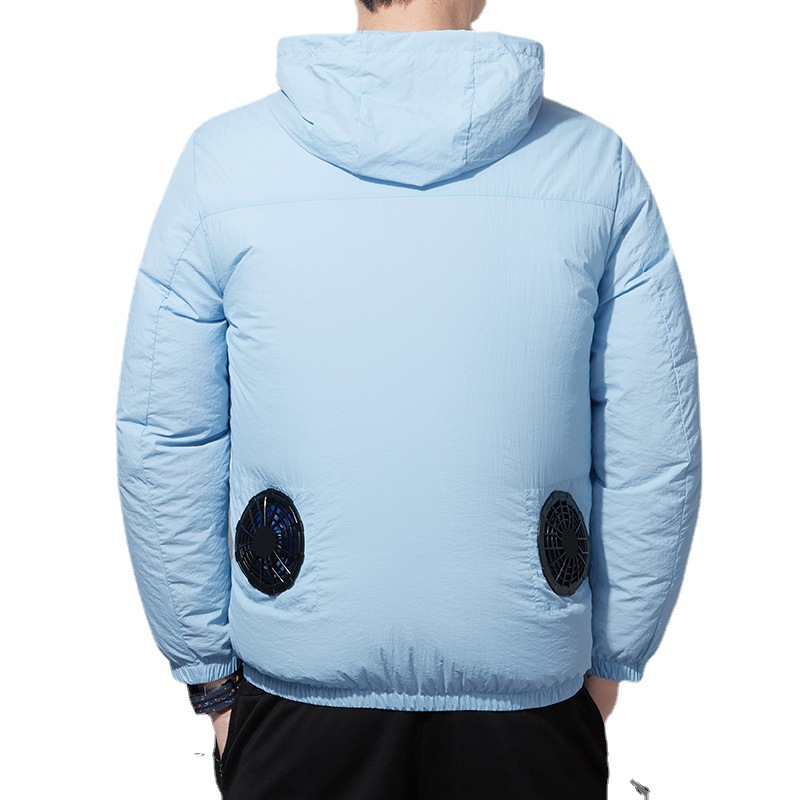 夏季降温空调服男皮肤衣USB充电制冷风扇服旅行防晒服户外钓鱼服