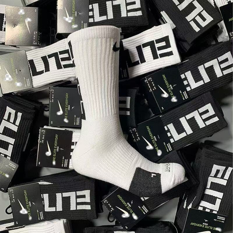 Suwannex Next Socks with Towel Bottoms, Basketball Sports Socks, Elite Training Socks, Breathable and Comfortable, Mid-Calf Length