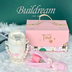 鬱金香保溫杯禮盒女神高顏值簡約精緻高級咖啡杯便攜辦公室水杯