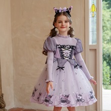 女童秋冬新款连衣裙儿童库洛米公主裙女宝宝礼服裙可爱毛衣纱裙