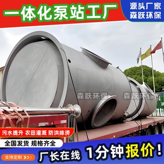 全自动一体化预制泵站 雨水污水泵站轴流泵站玻璃钢不锈钢泵站