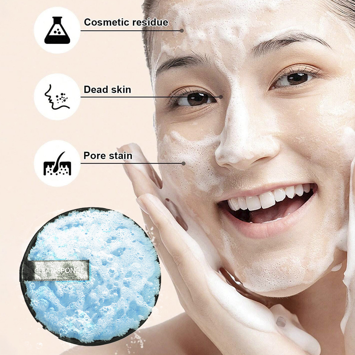 23 juegos de herramientas de belleza, combinación grande con bolsa de cosméticos, banda para el cabello con borla de polvo, antes y después del maquillaje, cubierta de viaje íntima