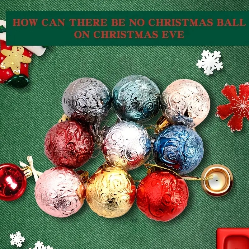 4cm BOLA DE Navidad irrompible brillante árbol de Navidad bola decoración color puro viento para la decoración del banquete de boda de vacaciones