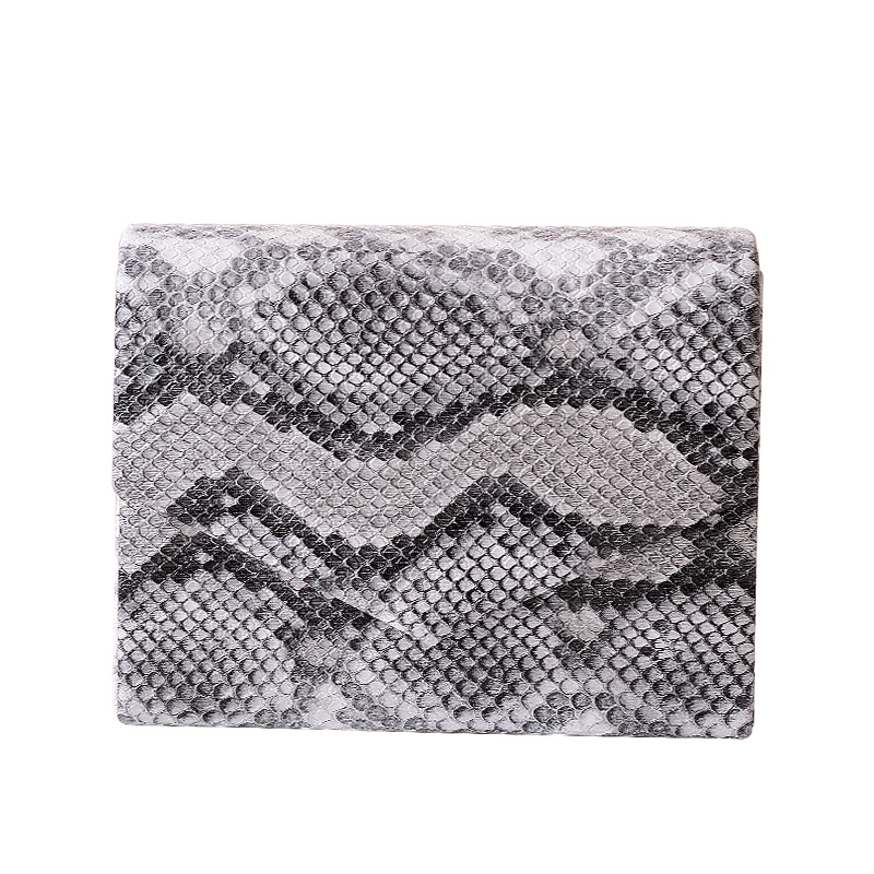 Creativa nicho de moda serpentina bolsa de estilo europeo y americano cadena patrón animal bolsa cruzada-frontera bolso de noche de las mujeres