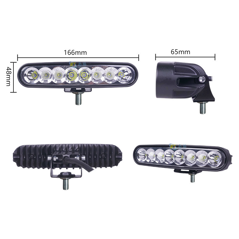 Auto y motocicleta LED lámpara de trabajo una palabra luz de mantenimiento lámpara de iluminación barra delantera lámpara de iluminación de red de vehículo todoterreno