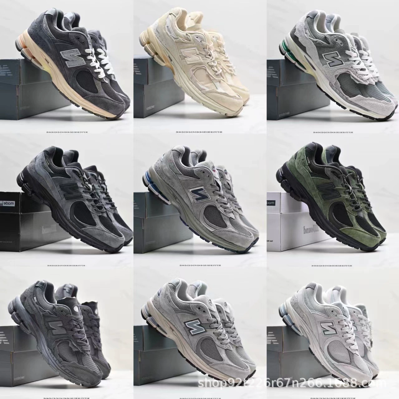 Putian NB2002R чистый оригинальный новый Bailun Yuanzu серый классический серый кроссовки износостойкие, нескользкие и дышащие беговые мужские ботинки