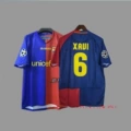 08-09 UCL Champions Barça Home #6 Xavi + Patch