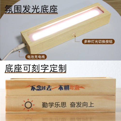 Acrylic Elements Periodic Table with Real Chemical Elements Mineral Periodic Table Gift Ornament Craft