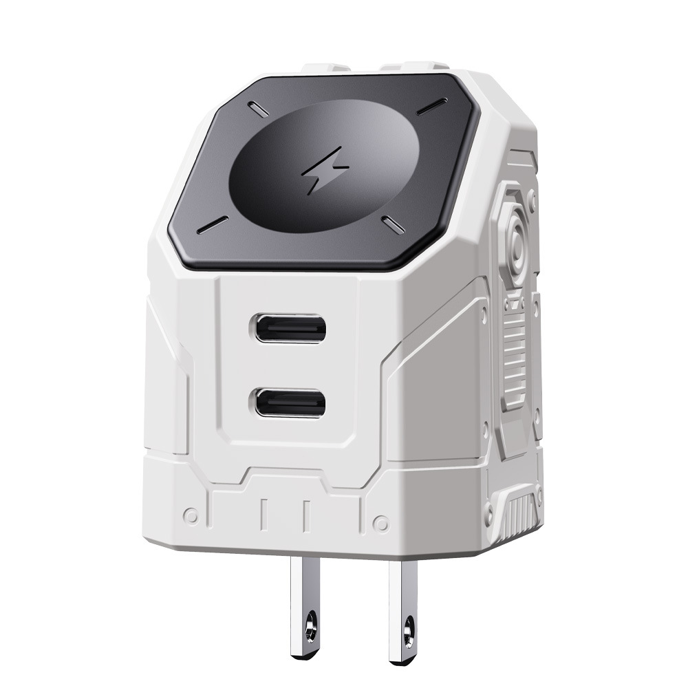 Cargador de teléfonos móviles transfronterizos, cabezal de carga de Apple Watch con cable telescópico adecuado para enchufe de carga de nitruro de gallio de Huawei