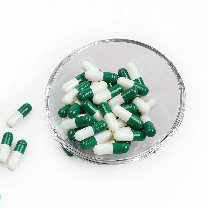 工厂直销0号明胶胶囊绿白胃溶胶囊空心胶囊壳批发