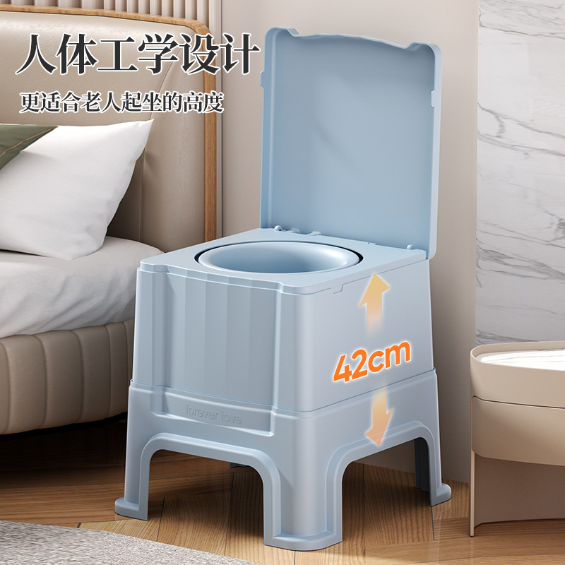 Taburete de inodoro móvil para ancianos, taburete de escupidera junto a la cama, inodoro desodorante para mujeres embarazadas, taburete de inodoro portátil, taburete de inodoro