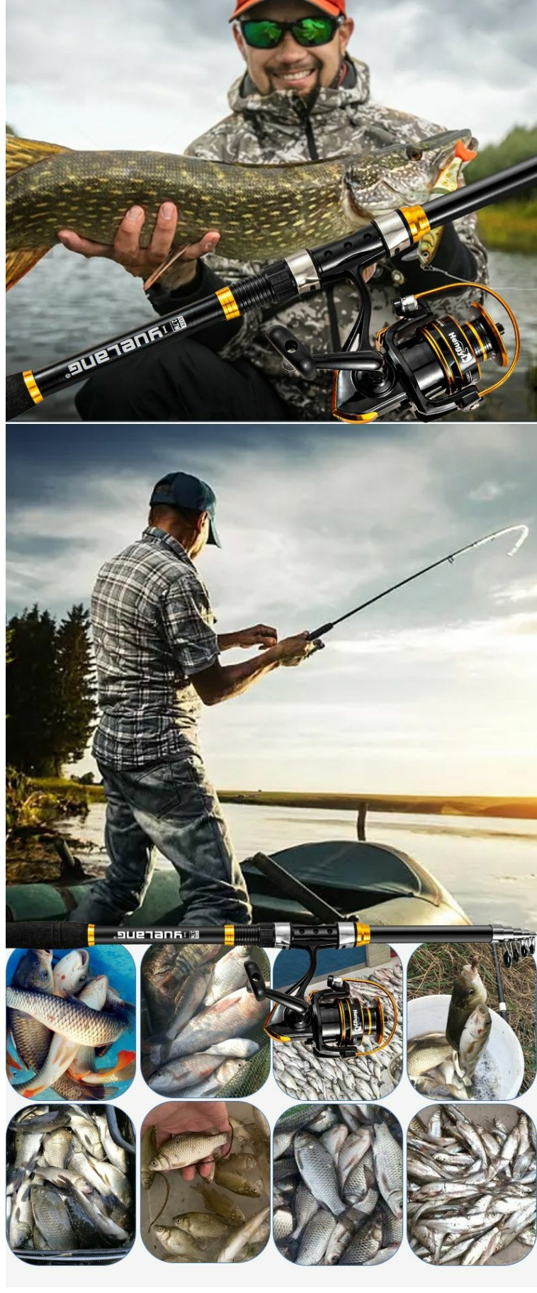 Professionele zeehengelset met molen en accessoires_voghion.com