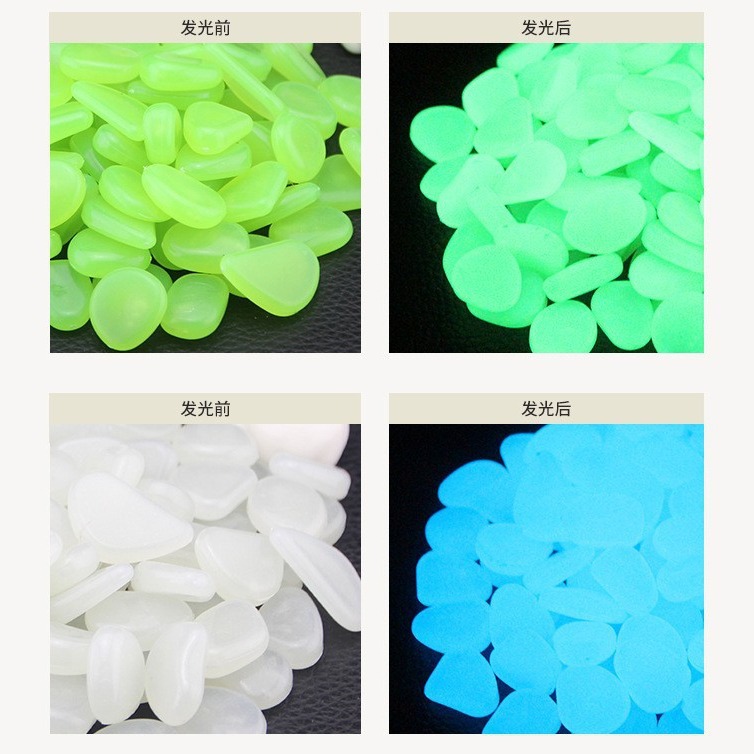 Explosiva villa jardinería en macetas paisajismo guijarros resina de color piedra fluorescente piedra luminosa artificial piedra luminosa