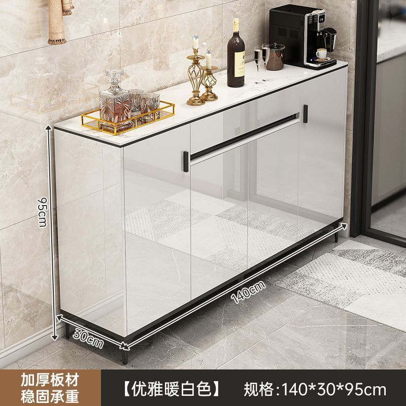 [4 개의 문과 1 개의 연기] 따뜻한 흰색과 검은 색 140cm