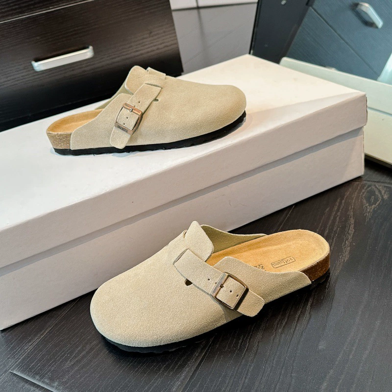 Покупные мужские и женские Birken обувь из натуральной кожи BK, лето 2025, новая толстая подошва, один стиль, обувь с пробкой для улицы