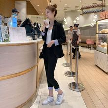 套装女2025新款春秋韩版小西服休闲职业网红小西装时尚气质女神范