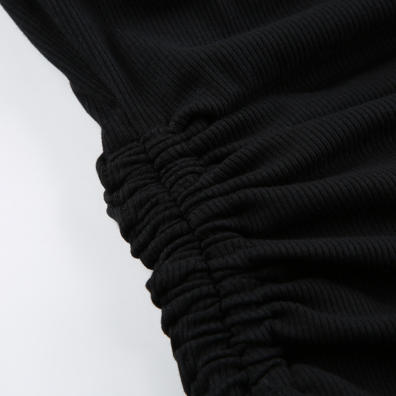 Pleated lPleated long-sleeved base shirong-sleeved base shirt