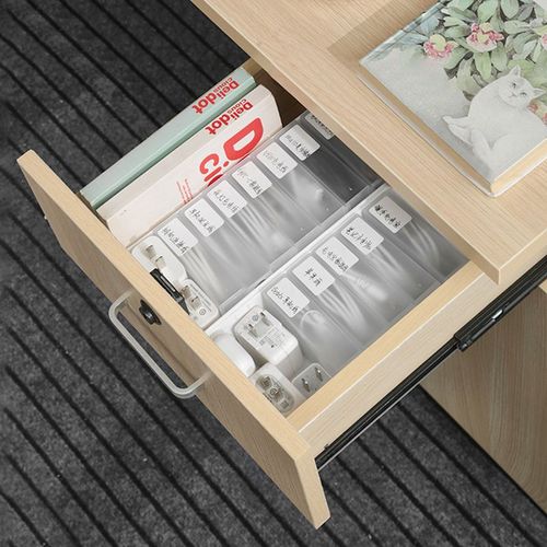 Data cable storage box desktop small box mobile phone charger USB drawer compartment office storage box