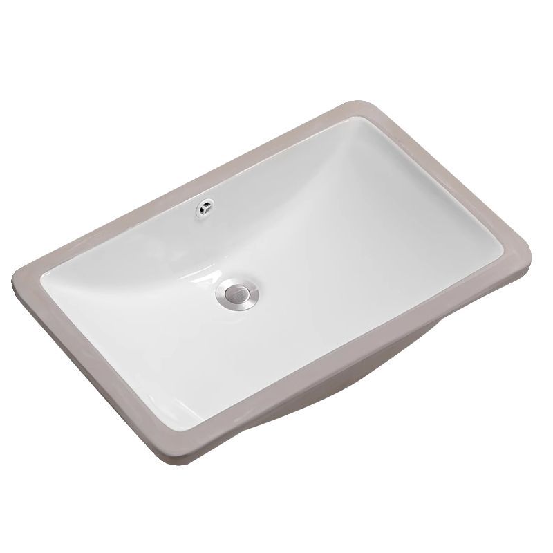 Square Flat-Bottom Under-Counter Washbasin Ceramic Washbasin Bathroom Embedded Single Basin Household Size